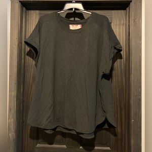 Black short sleeve top